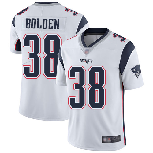 New England Patriots Football #38 Vapor Limited White Men Brandon Bolden Road NFL Jersey->women nfl jersey->Women Jersey